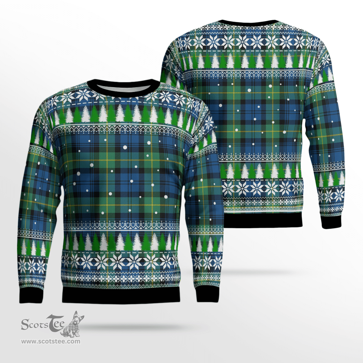 Scottish Gordon Ancient Clan Tartan Christmas Ugly Sweater - Plaid Family Ugly Sweater Scottish Plaid Tartan Plaid - ScotsTee - scotstee.com