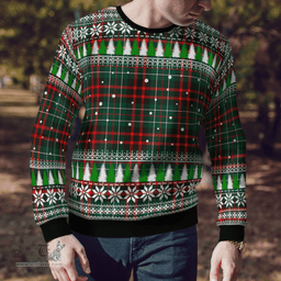 Scottish MacDiarmid Modern Clan Tartan Christmas Ugly Sweater - Plaid Family Ugly Sweater Scottish Plaid Tartan Plaid - ScotsTee - scotstee.com