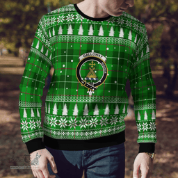 Scottish Galloway District Clan Crest Tartan Christmas Ugly Sweater - Plaid Family Ugly Sweater Scottish Plaid Tartan Plaid - ScotsTee - scotstee.com