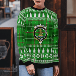 Scottish Galloway District Clan Crest Tartan Christmas Ugly Sweater - Plaid Family Ugly Sweater Scottish Plaid Tartan Plaid - ScotsTee - scotstee.com