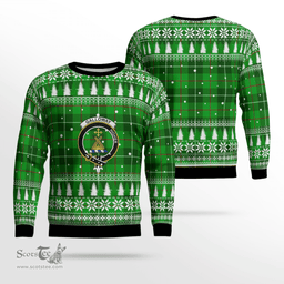 Scottish Galloway District Clan Crest Tartan Christmas Ugly Sweater - Plaid Family Ugly Sweater Scottish Plaid Tartan Plaid - ScotsTee - scotstee.com