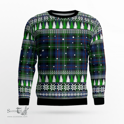 Scottish MacKenzie Modern Clan Tartan Christmas Ugly Sweater - Plaid Family Ugly Sweater Scottish Plaid Tartan Plaid - ScotsTee - scotstee.com