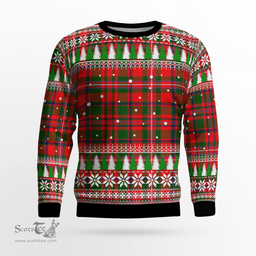 Scottish MacKinnon Modern Clan Tartan Christmas Ugly Sweater - Plaid Family Ugly Sweater Scottish Plaid Tartan Plaid - ScotsTee - scotstee.com