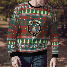 Scottish Matheson Ancient Clan Crest Tartan Christmas Ugly Sweater - Plaid Family Ugly Sweater Scottish Plaid Tartan Plaid - ScotsTee - scotstee.com