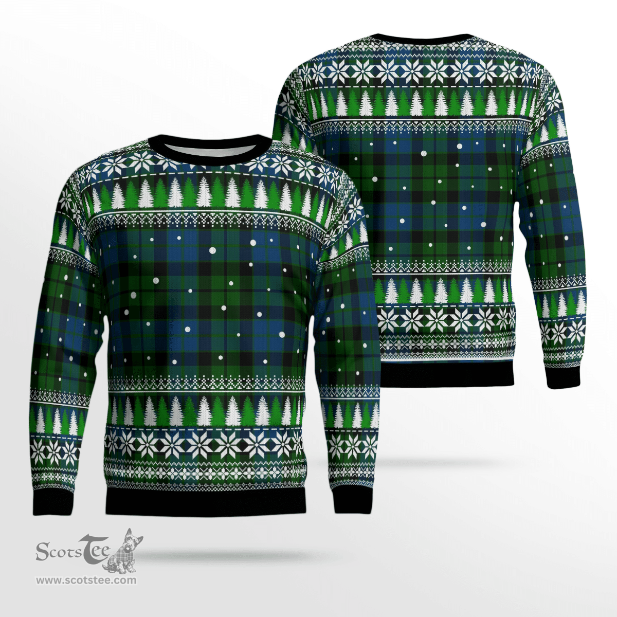 Scottish MacKay Modern Clan Tartan Christmas Ugly Sweater - Plaid Family Ugly Sweater Scottish Plaid Tartan Plaid - ScotsTee - scotstee.com