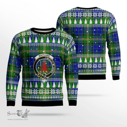 Scottish Maitland Clan Crest Tartan Christmas Ugly Sweater - Plaid Family Ugly Sweater Scottish Plaid Tartan Plaid - ScotsTee - scotstee.com