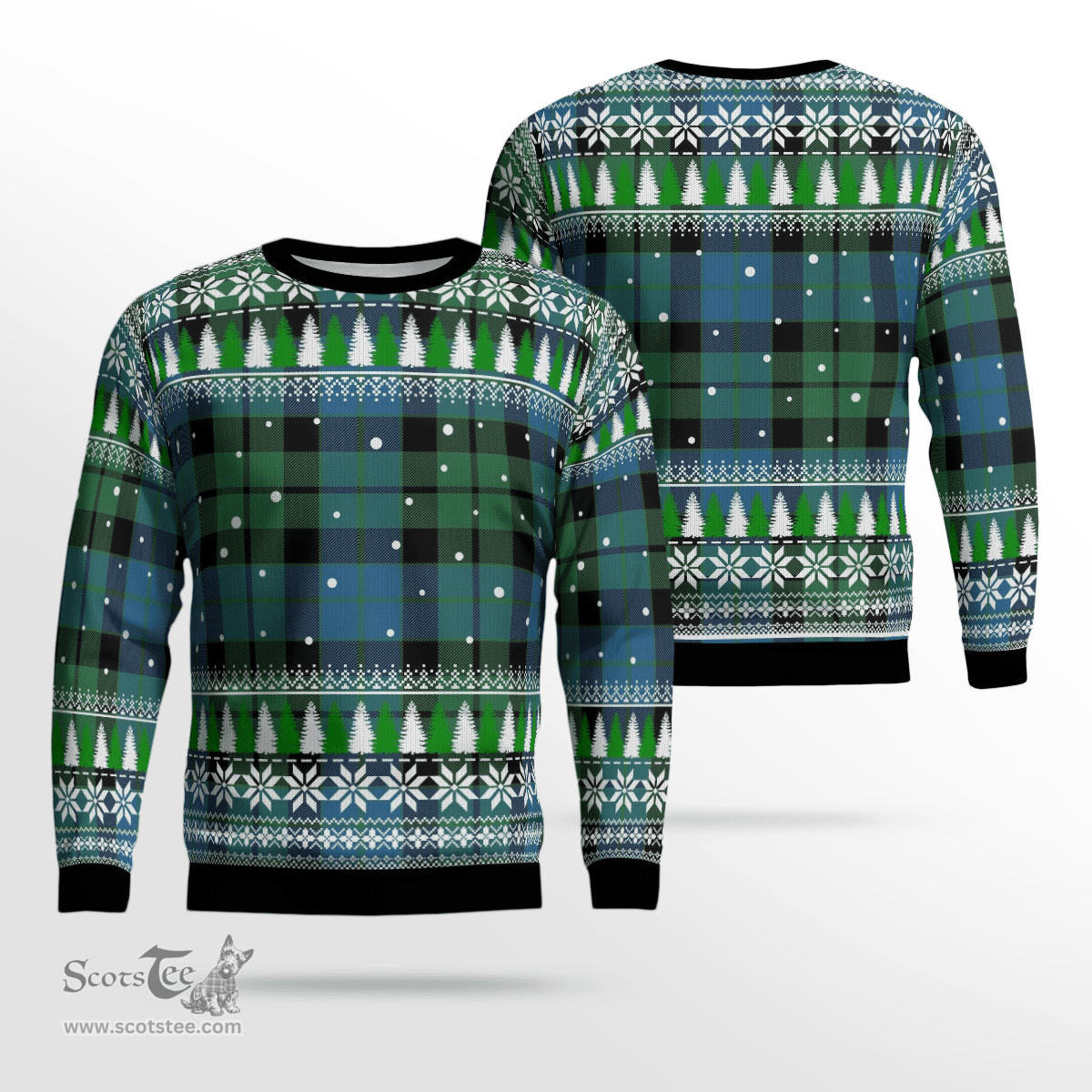 Scottish MacKay Ancient Clan Tartan Christmas Ugly Sweater - Plaid Family Ugly Sweater Scottish Plaid Tartan Plaid - ScotsTee - scotstee.com