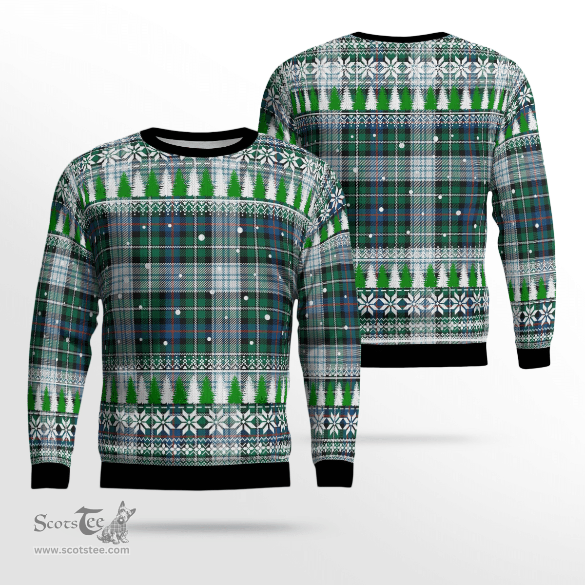 Scottish MacKenzie Dress Ancient Clan Tartan Christmas Ugly Sweater - Plaid Family Ugly Sweater Scottish Plaid Tartan Plaid - ScotsTee - scotstee.com