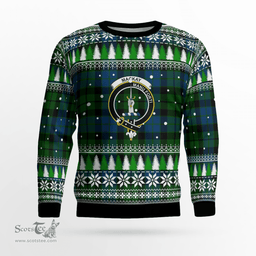 Scottish MacKay Modern Clan Crest Tartan Christmas Ugly Sweater - Plaid Family Ugly Sweater Scottish Plaid Tartan Plaid - ScotsTee - scotstee.com