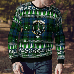Scottish MacKay Modern Clan Crest Tartan Christmas Ugly Sweater - Plaid Family Ugly Sweater Scottish Plaid Tartan Plaid - ScotsTee - scotstee.com