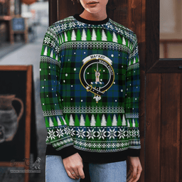 Scottish MacKay Modern Clan Crest Tartan Christmas Ugly Sweater - Plaid Family Ugly Sweater Scottish Plaid Tartan Plaid - ScotsTee - scotstee.com