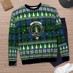 Scottish MacKay Modern Clan Crest Tartan Christmas Ugly Sweater - Plaid Family Ugly Sweater Scottish Plaid Tartan Plaid - ScotsTee - scotstee.com