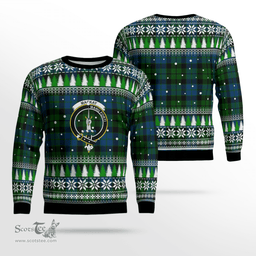 Scottish MacKay Modern Clan Crest Tartan Christmas Ugly Sweater - Plaid Family Ugly Sweater Scottish Plaid Tartan Plaid - ScotsTee - scotstee.com