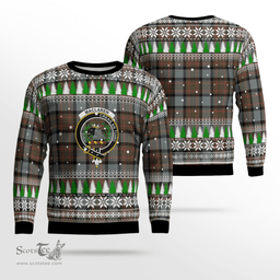 Scottish MacLaren Weathered Clan Crest Tartan Christmas Ugly Sweater - Plaid Family Ugly Sweater Scottish Plaid Tartan Plaid - ScotsTee - scotstee.com