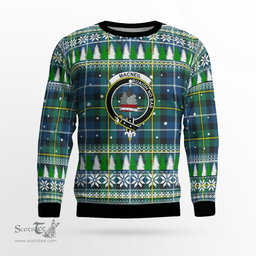 Scottish MacNeill of Barra Ancient Clan Crest Tartan Christmas Ugly Sweater - Plaid Family Ugly Sweater Scottish Plaid Tartan Plaid - ScotsTee - scotstee.com