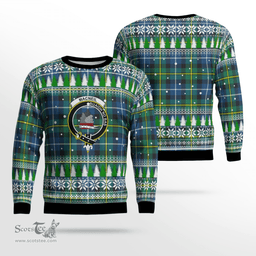Scottish MacNeill of Barra Ancient Clan Crest Tartan Christmas Ugly Sweater - Plaid Family Ugly Sweater Scottish Plaid Tartan Plaid - ScotsTee - scotstee.com