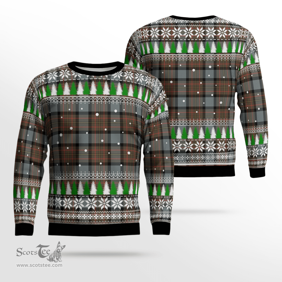 Scottish MacLaren Weathered Clan Tartan Christmas Ugly Sweater - Plaid Family Ugly Sweater Scottish Plaid Tartan Plaid - ScotsTee - scotstee.com