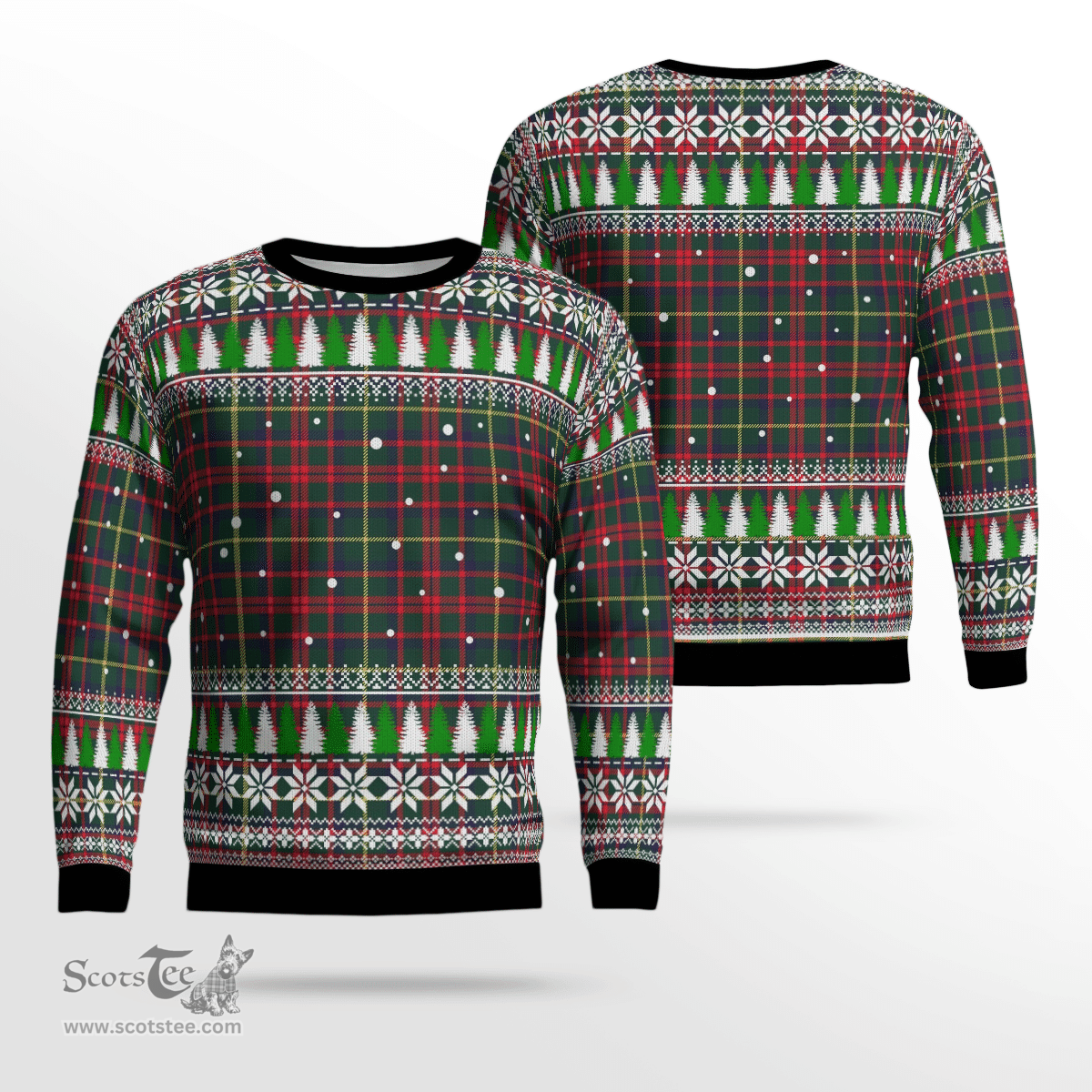 Scottish MacKintosh Hunting Modern Clan Tartan Christmas Ugly Sweater - Plaid Family Ugly Sweater Scottish Plaid Tartan Plaid - ScotsTee - scotstee.com