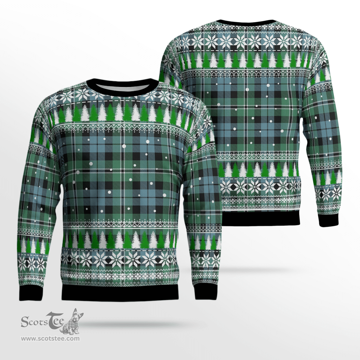 Scottish Melville Clan Tartan Christmas Ugly Sweater - Plaid Family Ugly Sweater Scottish Plaid Tartan Plaid - ScotsTee - scotstee.com
