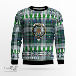 Scottish MacKenzie Dress Ancient Clan Crest Tartan Christmas Ugly Sweater - Plaid Family Ugly Sweater Scottish Plaid Tartan Plaid - ScotsTee - scotstee.com