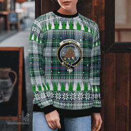 Scottish MacKenzie Dress Ancient Clan Crest Tartan Christmas Ugly Sweater - Plaid Family Ugly Sweater Scottish Plaid Tartan Plaid - ScotsTee - scotstee.com
