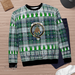 Scottish MacKenzie Dress Ancient Clan Crest Tartan Christmas Ugly Sweater - Plaid Family Ugly Sweater Scottish Plaid Tartan Plaid - ScotsTee - scotstee.com