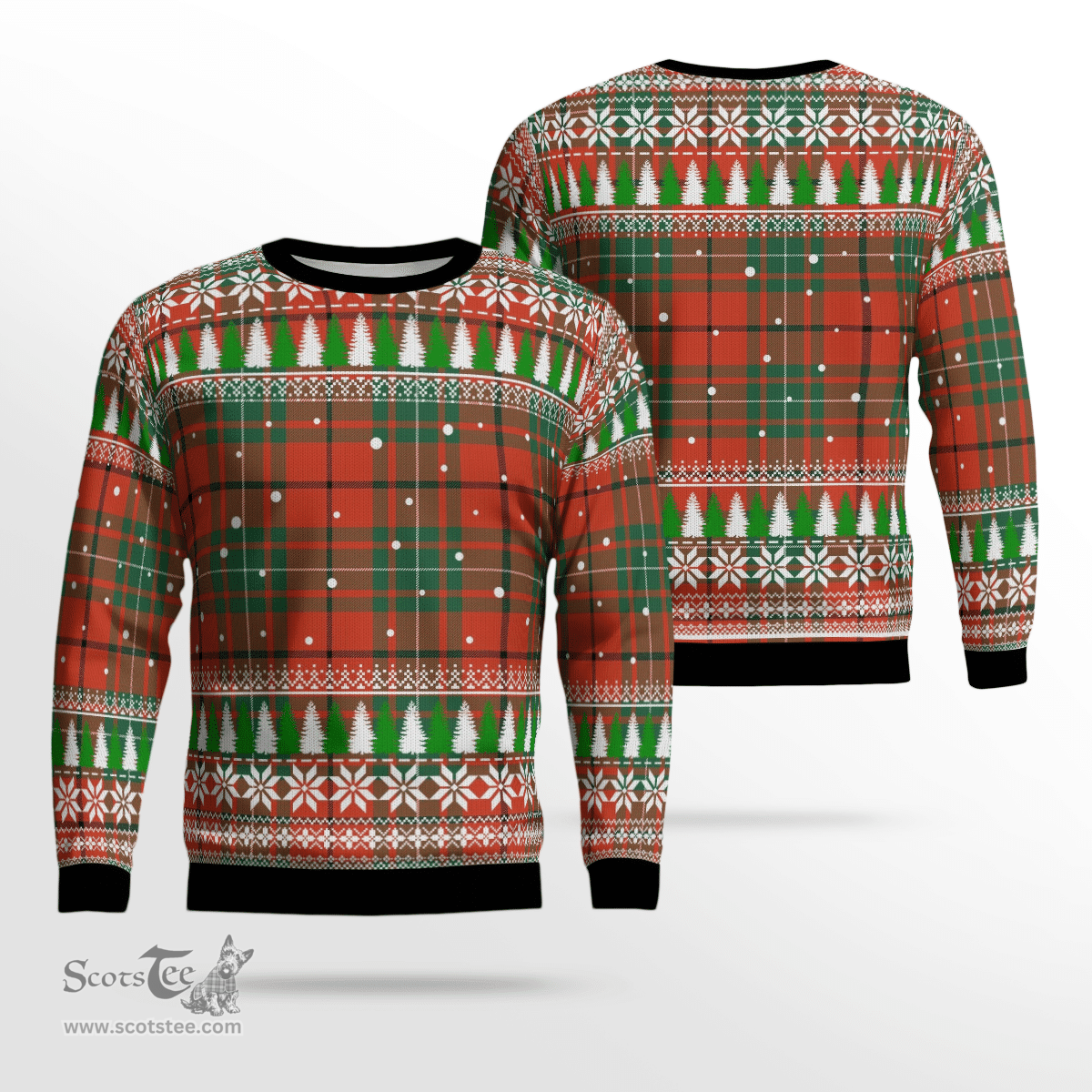 Scottish MacAulay Ancient Clan Tartan Christmas Ugly Sweater - Plaid Family Ugly Sweater Scottish Plaid Tartan Plaid - ScotsTee - scotstee.com