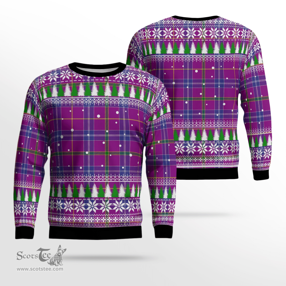 Scottish Jackson Clan Tartan Christmas Ugly Sweater - Plaid Family Ugly Sweater Scottish Plaid Tartan Plaid - ScotsTee - scotstee.com