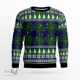 Scottish Johnston Modern Clan Tartan Christmas Ugly Sweater - Plaid Family Ugly Sweater Scottish Plaid Tartan Plaid - ScotsTee - scotstee.com
