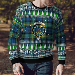 Scottish Gordon Ancient Clan Crest Tartan Christmas Ugly Sweater - Plaid Family Ugly Sweater Scottish Plaid Tartan Plaid - ScotsTee - scotstee.com