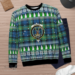 Scottish Gordon Ancient Clan Crest Tartan Christmas Ugly Sweater - Plaid Family Ugly Sweater Scottish Plaid Tartan Plaid - ScotsTee - scotstee.com