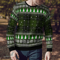 Scottish MacLean Hunting Clan Tartan Christmas Ugly Sweater - Plaid Family Ugly Sweater Scottish Plaid Tartan Plaid - ScotsTee - scotstee.com