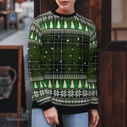 Scottish MacLean Hunting Clan Tartan Christmas Ugly Sweater - Plaid Family Ugly Sweater Scottish Plaid Tartan Plaid - ScotsTee - scotstee.com