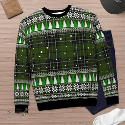 Scottish MacLean Hunting Clan Tartan Christmas Ugly Sweater - Plaid Family Ugly Sweater Scottish Plaid Tartan Plaid - ScotsTee - scotstee.com