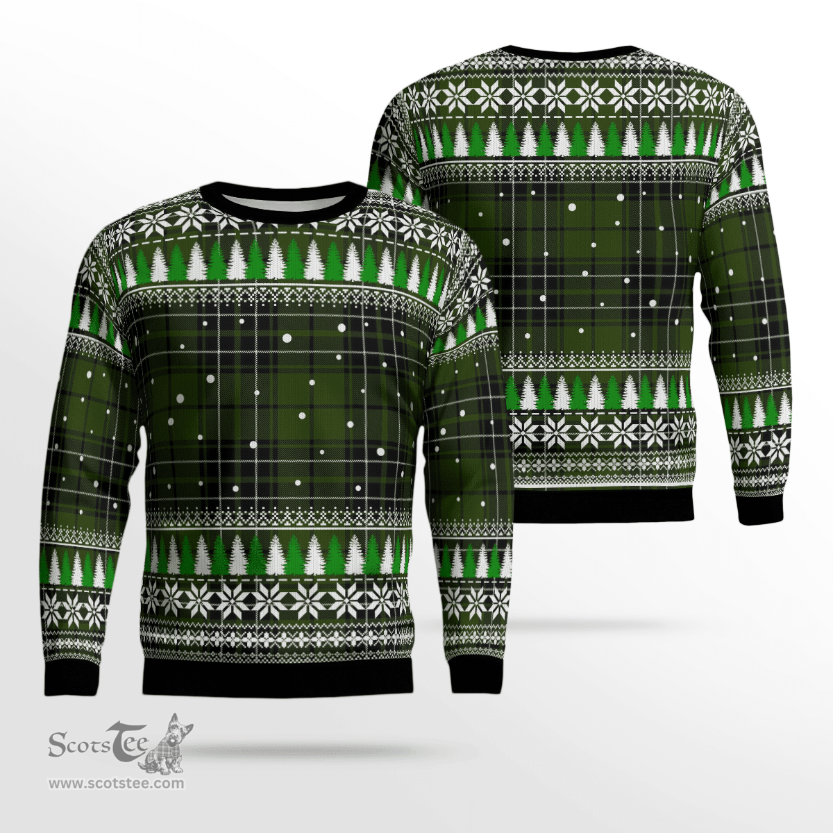 Scottish MacLean Hunting Clan Tartan Christmas Ugly Sweater - Plaid Family Ugly Sweater Scottish Plaid Tartan Plaid - ScotsTee - scotstee.com