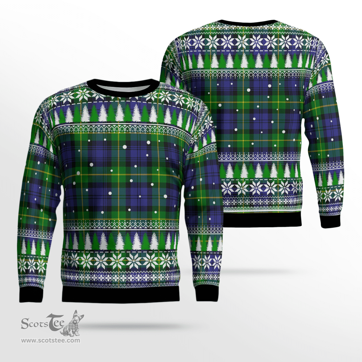 Scottish Gordon Modern Clan Tartan Christmas Ugly Sweater - Plaid Family Ugly Sweater Scottish Plaid Tartan Plaid - ScotsTee - scotstee.com