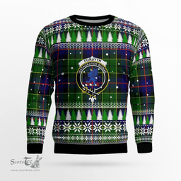 Scottish Forsyth Modern Clan Crest Tartan Christmas Ugly Sweater - Plaid Family Ugly Sweater Scottish Plaid Tartan Plaid - ScotsTee - scotstee.com
