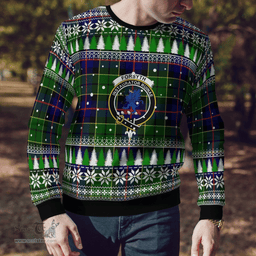 Scottish Forsyth Modern Clan Crest Tartan Christmas Ugly Sweater - Plaid Family Ugly Sweater Scottish Plaid Tartan Plaid - ScotsTee - scotstee.com