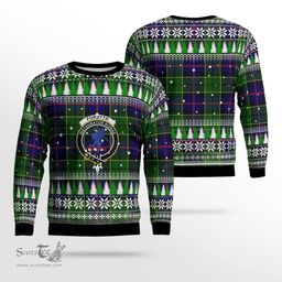 Scottish Forsyth Modern Clan Crest Tartan Christmas Ugly Sweater - Plaid Family Ugly Sweater Scottish Plaid Tartan Plaid - ScotsTee - scotstee.com