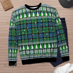 Scottish Forsyth Ancient Clan Tartan Christmas Ugly Sweater - Plaid Family Ugly Sweater Scottish Plaid Tartan Plaid - ScotsTee - scotstee.com