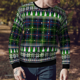 Scottish Farquharson Modern Clan Tartan Christmas Ugly Sweater - Plaid Family Ugly Sweater Scottish Plaid Tartan Plaid - ScotsTee - scotstee.com