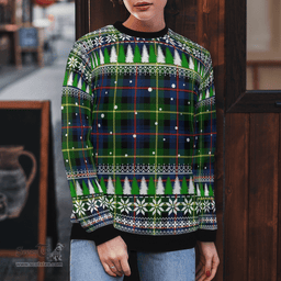 Scottish Farquharson Modern Clan Tartan Christmas Ugly Sweater - Plaid Family Ugly Sweater Scottish Plaid Tartan Plaid - ScotsTee - scotstee.com