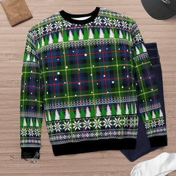 Scottish Farquharson Modern Clan Tartan Christmas Ugly Sweater - Plaid Family Ugly Sweater Scottish Plaid Tartan Plaid - ScotsTee - scotstee.com