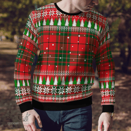 Scottish MacAulay Modern Clan Tartan Christmas Ugly Sweater - Plaid Family Ugly Sweater Scottish Plaid Tartan Plaid - ScotsTee - scotstee.com