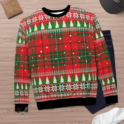 Scottish MacAulay Modern Clan Tartan Christmas Ugly Sweater - Plaid Family Ugly Sweater Scottish Plaid Tartan Plaid - ScotsTee - scotstee.com