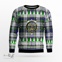 Scottish Gordon Dress Modern Clan Crest Tartan Christmas Ugly Sweater - Plaid Family Ugly Sweater Scottish Plaid Tartan Plaid - ScotsTee - scotstee.com