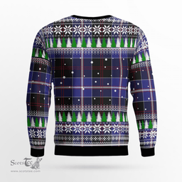 Scottish Dunlop Modern Clan Tartan Christmas Ugly Sweater - Plaid Family Ugly Sweater Scottish Plaid Tartan Plaid - ScotsTee - scotstee.com