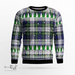 Scottish Gordon Dress Modern Clan Tartan Christmas Ugly Sweater - Plaid Family Ugly Sweater Scottish Plaid Tartan Plaid - ScotsTee - scotstee.com