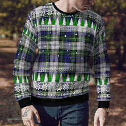 Scottish Gordon Dress Modern Clan Tartan Christmas Ugly Sweater - Plaid Family Ugly Sweater Scottish Plaid Tartan Plaid - ScotsTee - scotstee.com