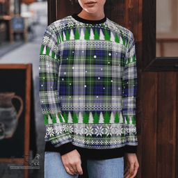 Scottish Gordon Dress Modern Clan Tartan Christmas Ugly Sweater - Plaid Family Ugly Sweater Scottish Plaid Tartan Plaid - ScotsTee - scotstee.com
